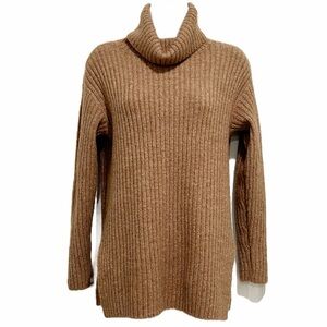 Ann Taylor Loft outlet tan/brown, turtle/cowl neck sweater. XS